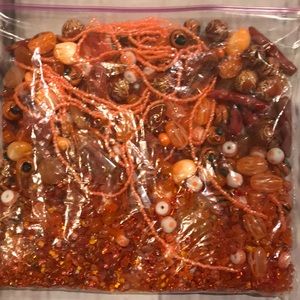 Jewelry Beads: Orange
